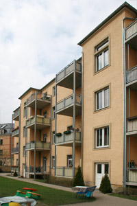 Hof, Balkone